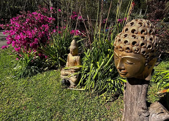 Pousada Jardim Do Buda Com Cafe E Piscina Urubici